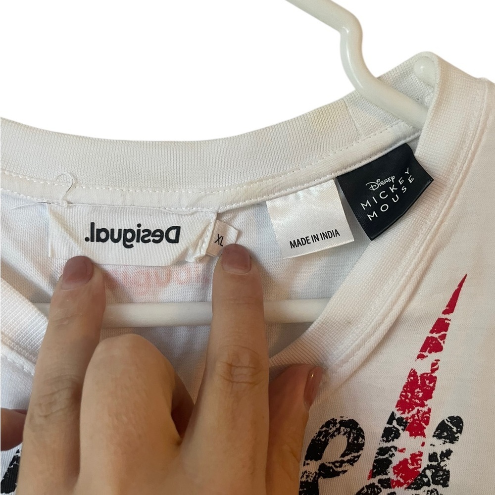 Desigual x Disney Mickey Mouse Graphic T-Shirt XL - Picture 2 of 6
